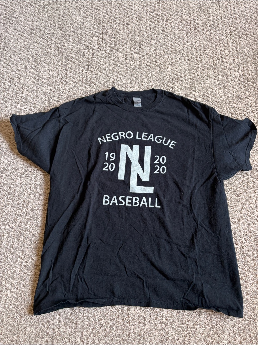 Gildan Black Negro League Baseball Graphic Tee